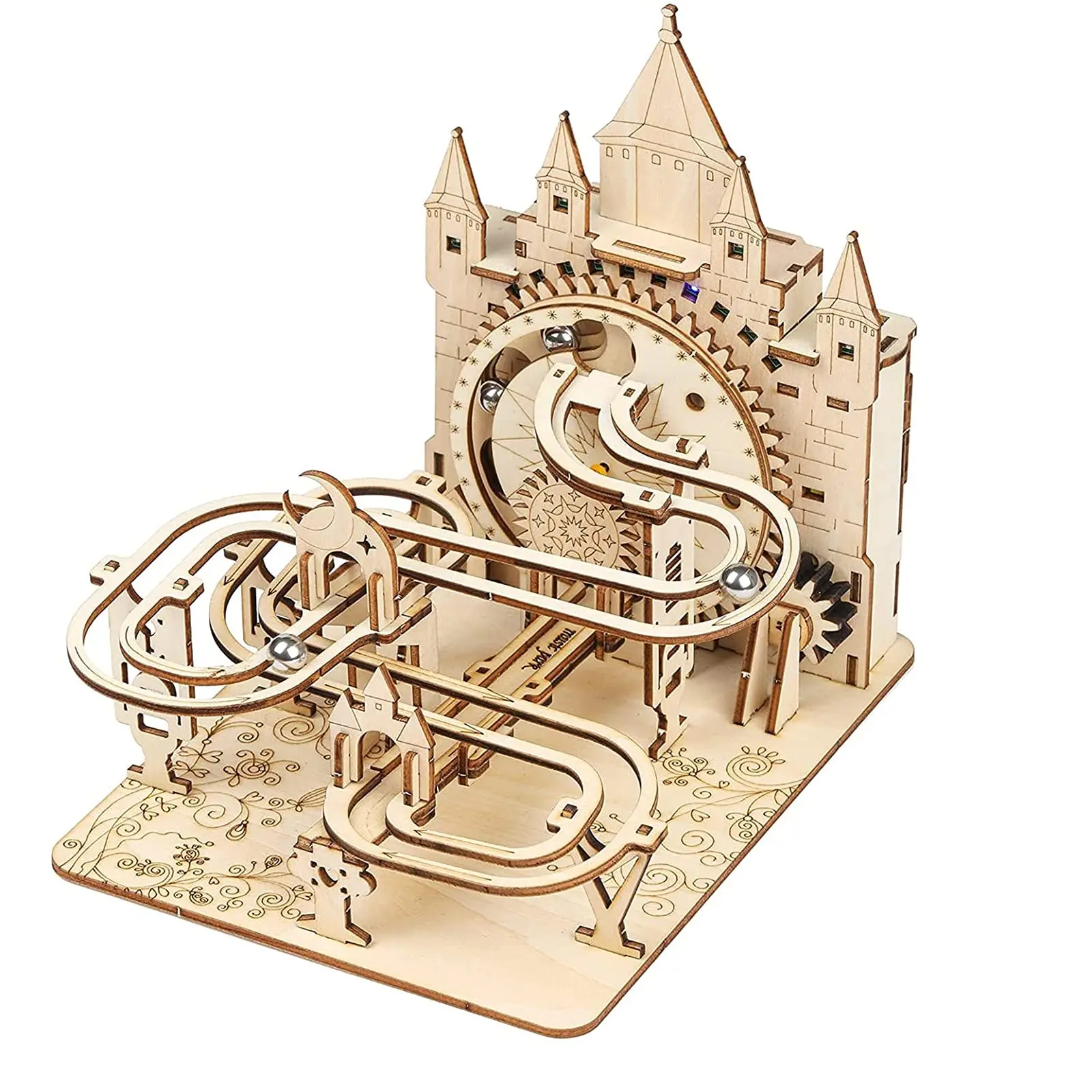 Music Park 3D Wooden Puzzles For Adults Marble Run Crafts To Build Mechanical Model Kits Brain Birthday And Christmas Gifts