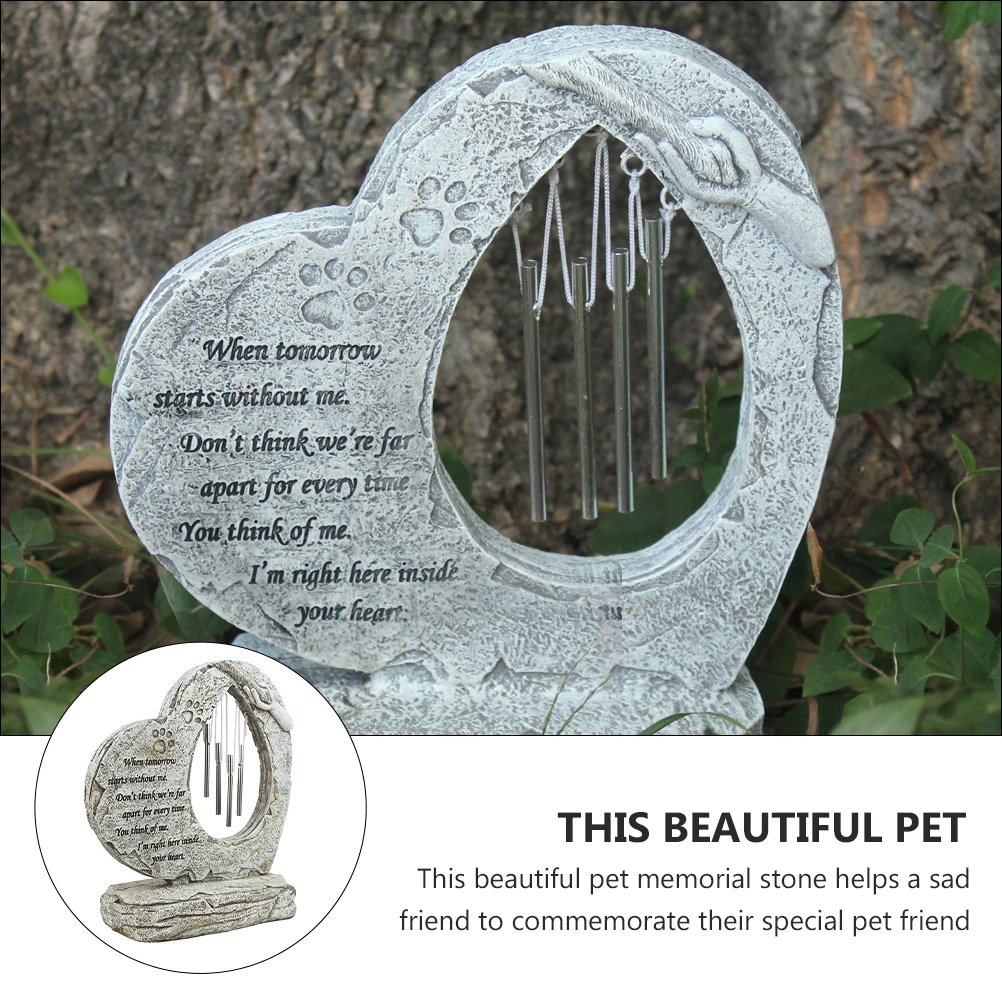 

Memorial Stone Gifts Resin Material Indoor Outdoor Bedroom Garden Perfect Match Surroundings Pet Grave Tombstone Pet Supplies