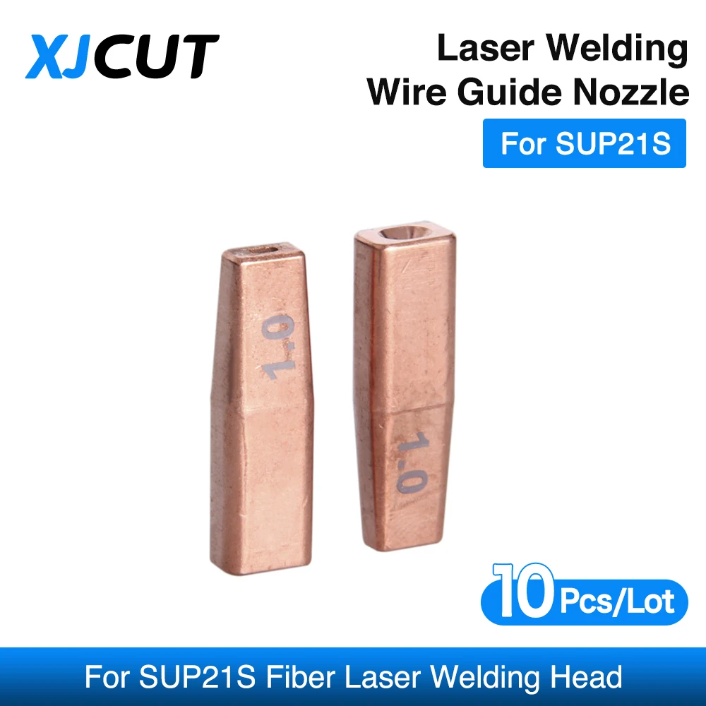 XJCUT 10 buah/lot SUP21S nozel panduan kawat las Laser untuk SUP21S kepala las Laser mesin las nozel umpan