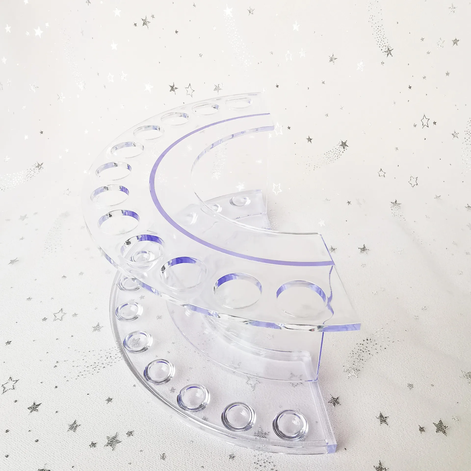 Suporte de exibição de tubo de escova de sobrancelha, caneta acrílica, ferramentas de maquiagem de beleza, suporte de armazenamento de escova de cílios, pinça, armazenamento de batom