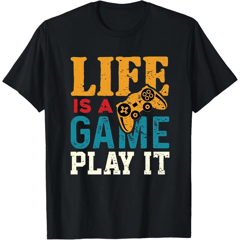 Retro Game Playergraphic T Shirts С Принтом Show Player Games T-Shirt Ropa De Hombre Man Clothes Game Player Women's Clothes