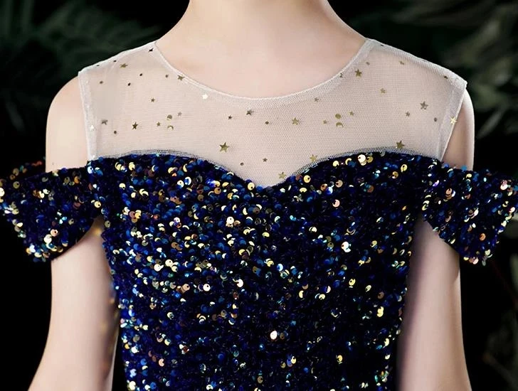 カーニバルマーメイドコスチューム女の子ティーンエレガントなスパンコール子供イブニングボールガウン子供プリンセスドレス誕生日パーティー 12 14 年