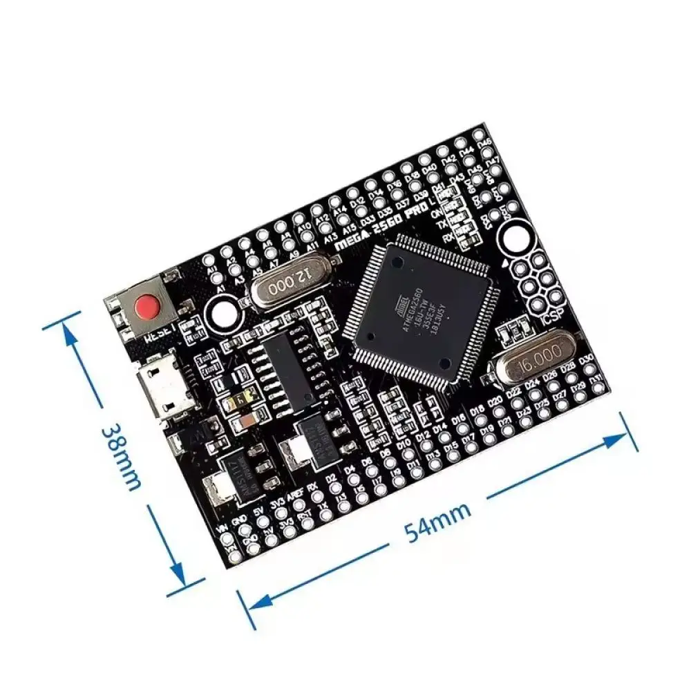 Enhanced Mega2560 Pro ATmega2560 16AU Development Board CH340G Converter Module For Arduino Programming Automation Learning Kit