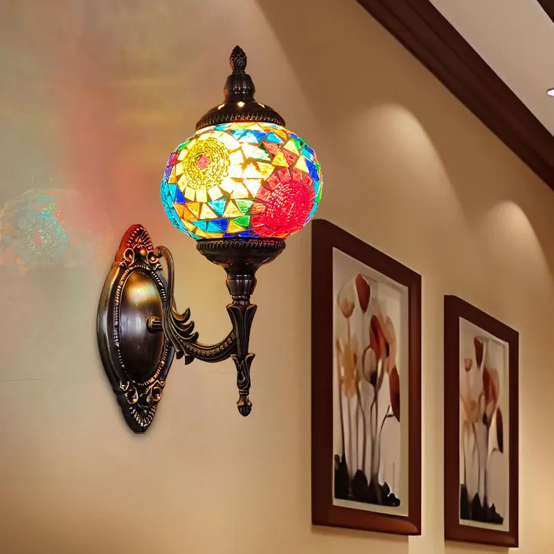 مصابيح حائط على شكل طائر زجاجي ملون أمريكي لغرفة النوم بجانب السرير ودرج الشرفة والديكور الفني القديم لغرفة الطعام #2