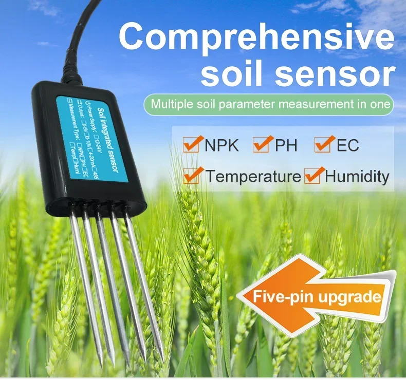 JXBS-3001-SCY-PT-NPK Medición portátil de alta velocidad Ph Temperatura Humedad Ec Npk Analizador de suelo Npk