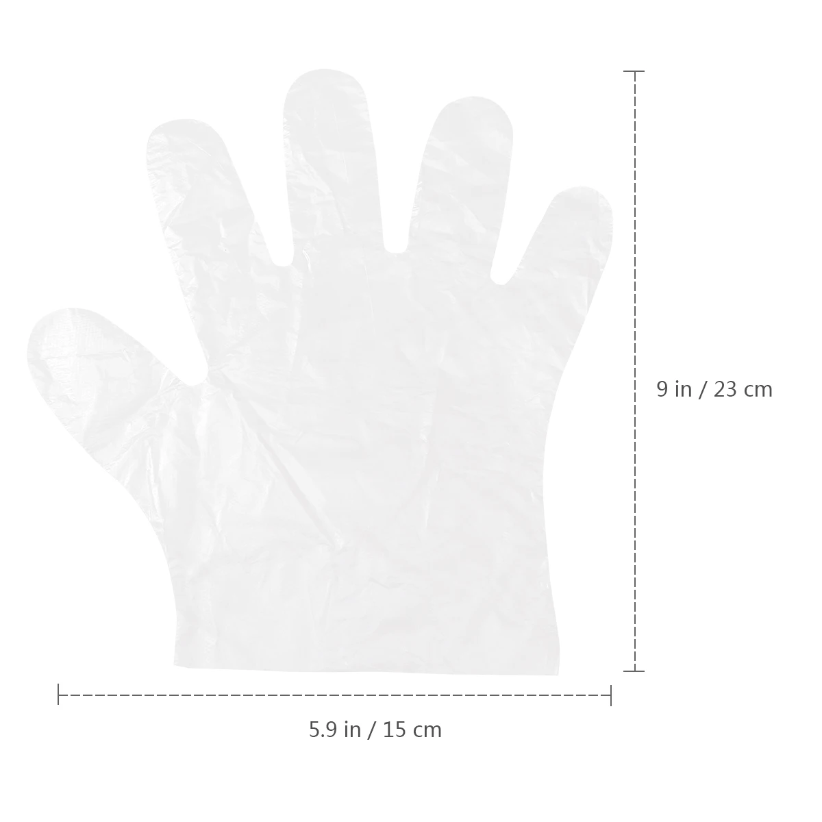 

400pcs / Disposable Gloves for Cooking Kitchen Fingerless Pe Food Service Disposables Use Prep