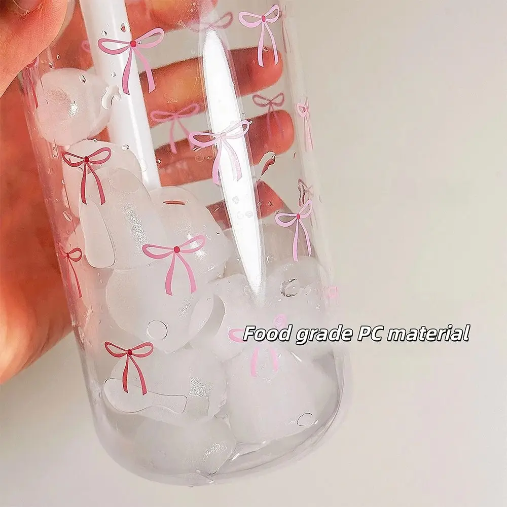 

Можно мыть в посудомоечной машине, милый дизайн, соломенная бутылка для воды с розовым бантом, прозрачная портативная чашка для воды с бантом, без BPA, 500 мл, кофейная чашка для школьного использования