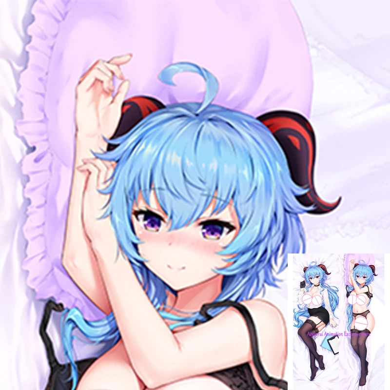 

Anime Dakimakura Pillow Case Ganyu Sexy and Busty Beautiful Girl Double-Sided Halloween