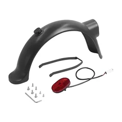 Rear Fender With Hook Lock Back Wing Taillight for Xiaomi Electric Scooter 4 Pro Parts KickScooter Brake Taillight Support Set