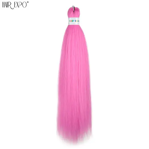 26Inch Easy Braids Hair Synthetic Colourful Pre Stretched Braiding Hair Extensions Jumbo Braids Ombre Yaki Long Straight Hair - Image 53