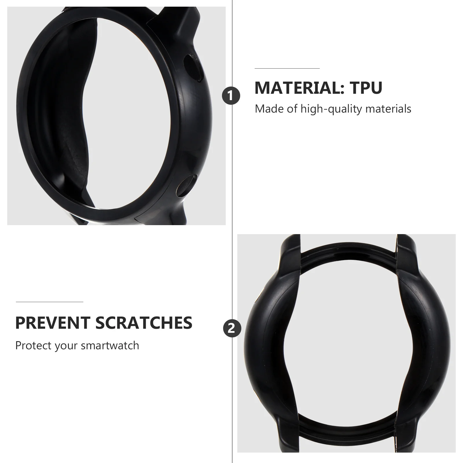 

1Pcs Tpu Watch Shell Protective Cover Scratchproof Shockproof Case Slim Fit for Smartwatch Accessories Watch Protective Case