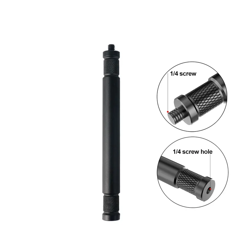 15cm Aluminiumlegierung Verlängerungsstange 1/4 Schraube Stativ-Verlängerungsstange für GoPro Hero 13 12 Insta360 X5 DJI OSMO Action 6 Kamera Vlog – Detail 1