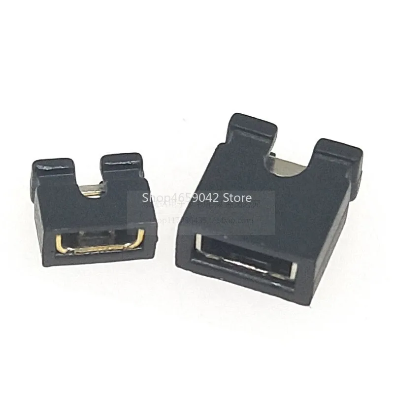 50PCS Black 2.54MM 2.0MM 1.27MM Jumper Cap Short Circuit Cap Short Circuit Block Connection Block Opening Closed