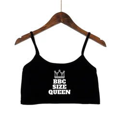 BBC Queen Fashion Womens Clothes New Sexy Seamless Cotton Sleeveless Female Tank Top Black Camis Backless Camisole Crop Top