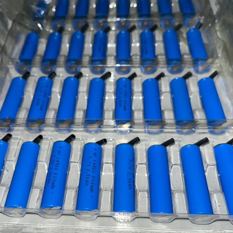 

14500 Battery 3.7V AA 800mAh Lithium Battery W/ Welding for Flashlight Electric Toothbrush Razor Barber Rechargeable Batteries