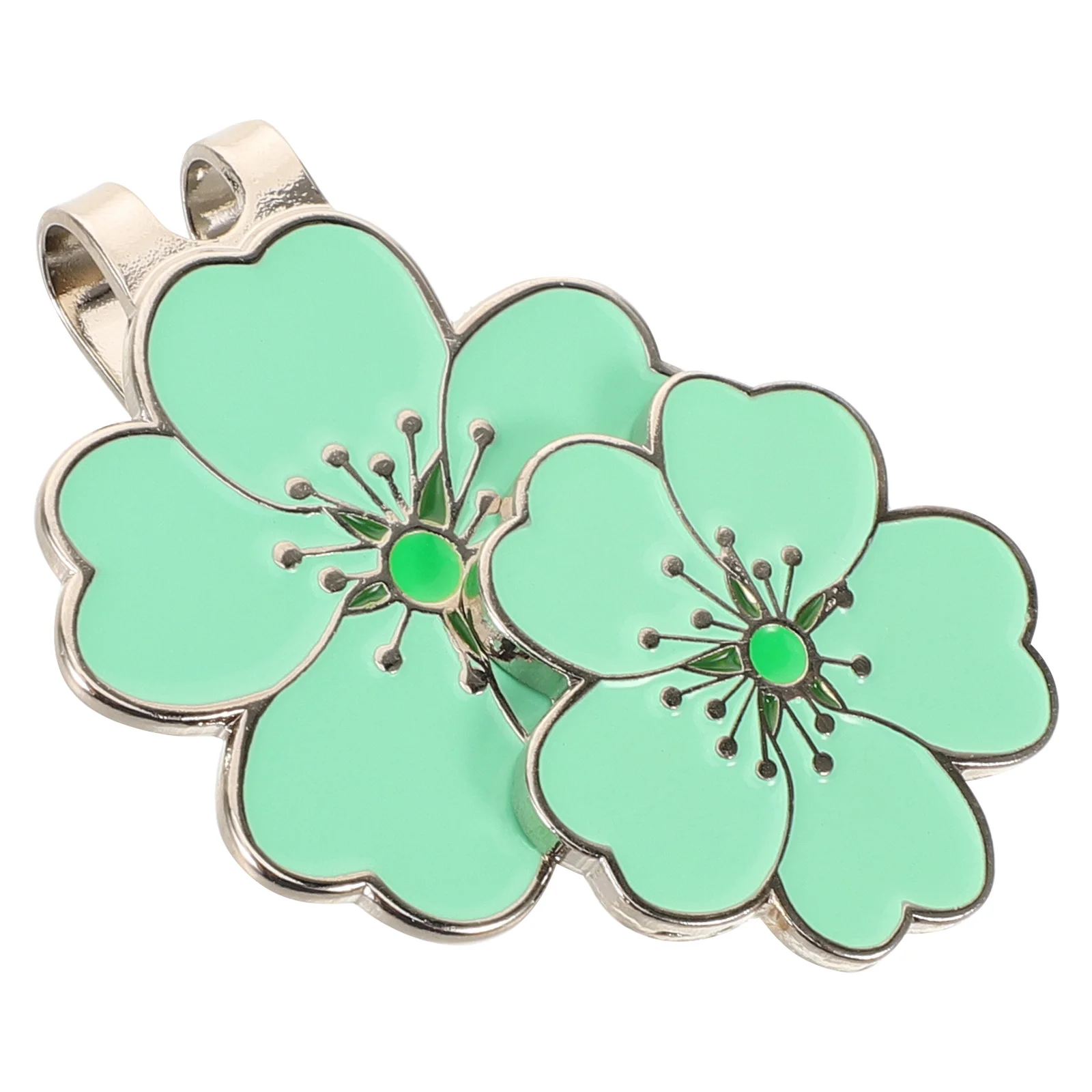

Flower Shaped Magnetic Cherry Blossom Golf Hat Clip Ball Marker for Visors Hats Sports Bag Accessories Golf Cap Clip