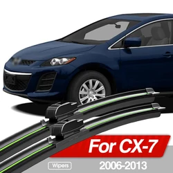 For Mazda CX-7 CX7 CX 7 2006-2013 Front Windshield Wiper Blades 2pcs Windscreen Window Accessories 2007 2008 2009 2010 2011 2012