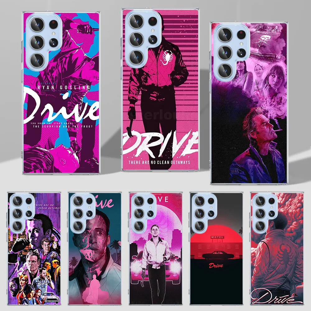 Movie Drive Ryan Gosling Art Case for Samsung Galaxy S23 S20 S21 FE S22 S24 Ultra S8 S10 Lite S9 Plus S10e TPU Soft Phone Cover