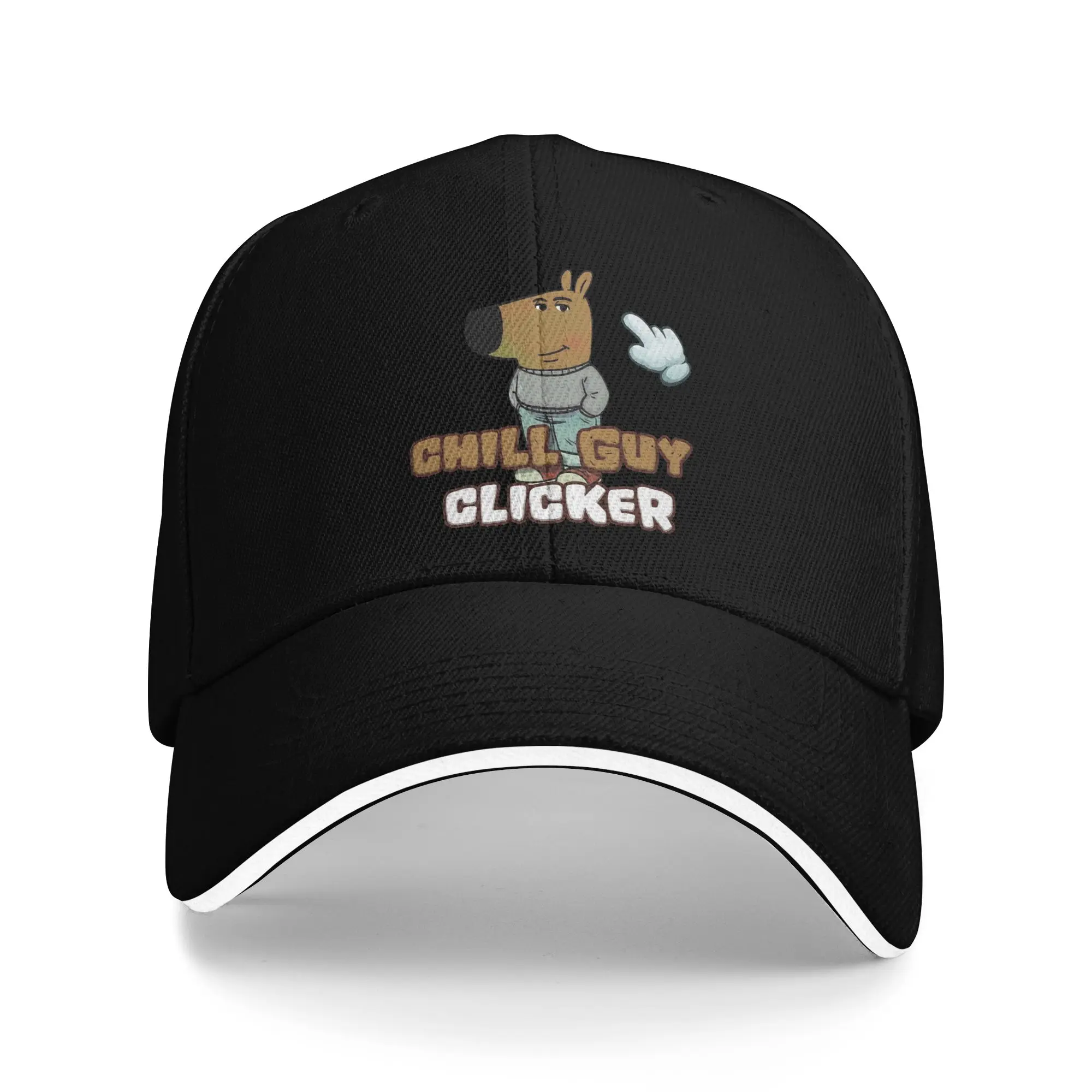 Chilly Guys Clicker Meme Sandwich Baseball Caps Fashion Funny Game Unisex Breathable Adjustable Sun Cap Sport Gift Hat