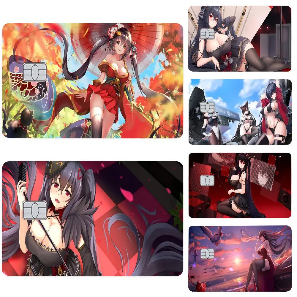 Taihou A-Azur Lane Game Credit Card Skin Matte Stickers For Bank Card ID Card Debit Card Decal Decoration Girls Gifts