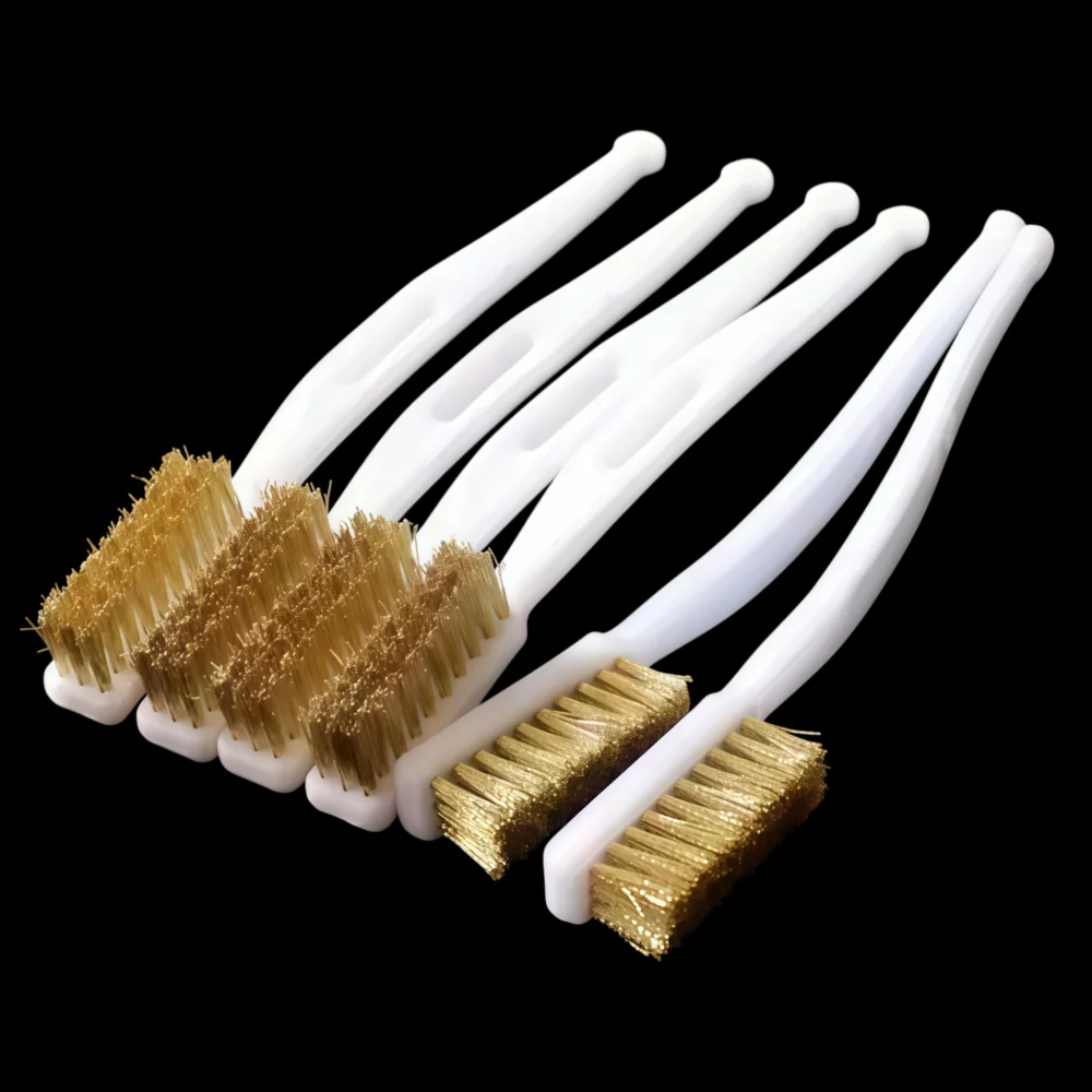 1/3/5Pcs Mini Brass Wire Brush Set Copper Plating Wire Brush for Paint Rust Removal Metal Polishing Burr Cleaning Tool