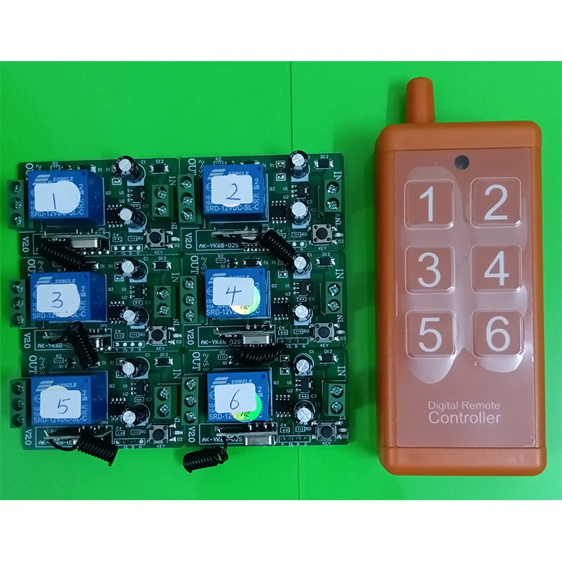 

433 МГц 500 м универсальный DC 12 В 24 В 1CH RF беспроводной радиоприемник пульт дистанционного управления система приемник передатчик с интерфейсом USB