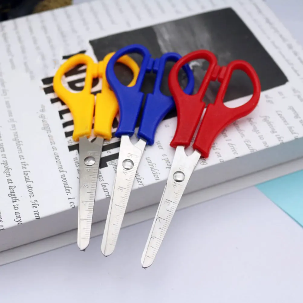 

8Pcs Round Tip Scissors Household Art Multi-Function DIY Portable Craft Tools Stainless Safe Edge for Handwork