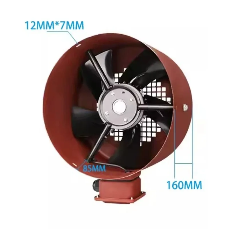 AC 380V G-100A Variable Frequency Motor Cooling Axial Fan Industrial Three Phase Motor Heat Dissipation Radiator Fan