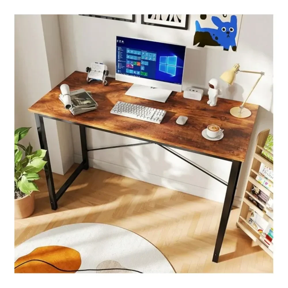 

44 In Computer Desk For Home Office, Modern Study Work Table Simple Style For Bedroom, Writing Desks With XShaped Reinforcement