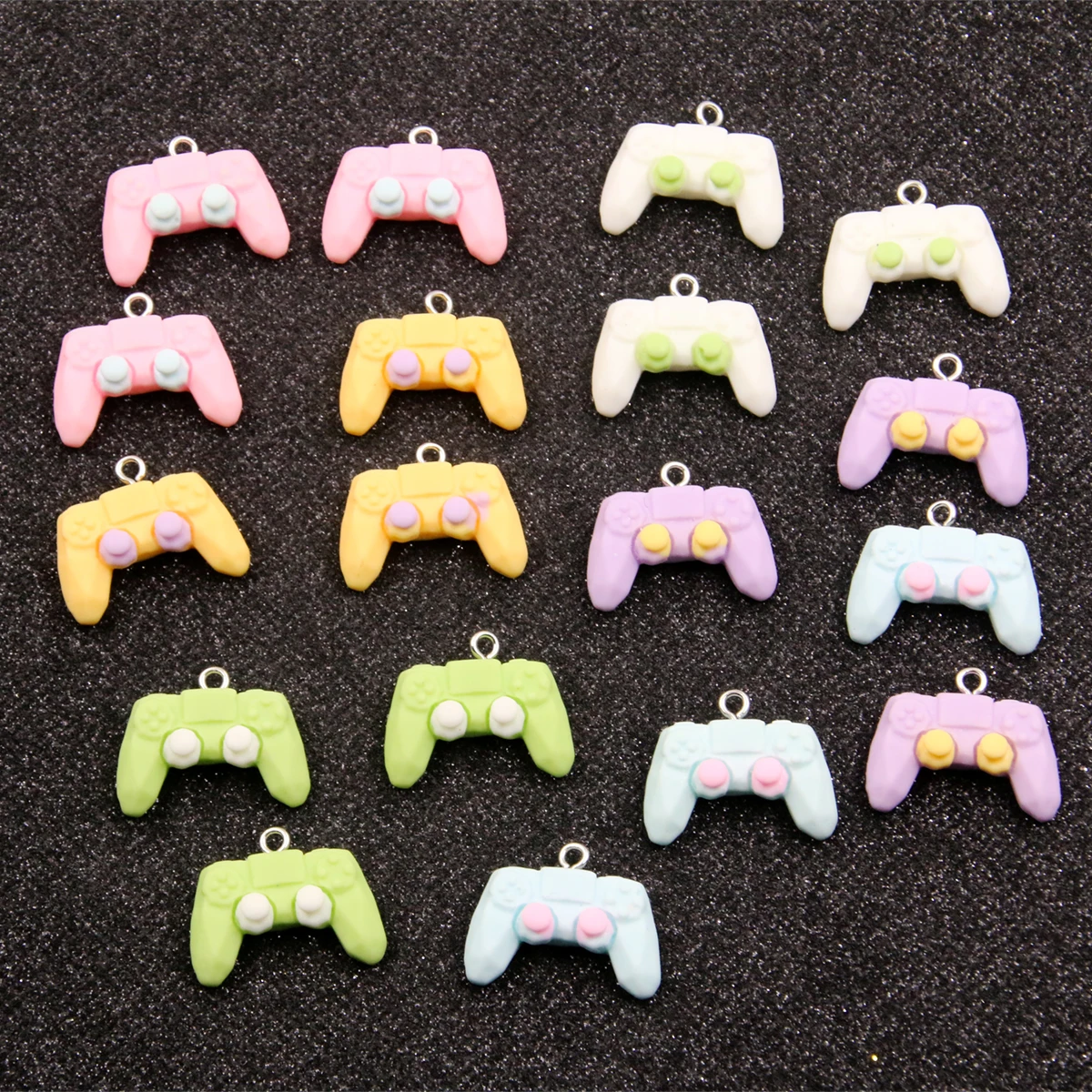 10Pcs 19X23MM 6 Color Toy Game Console Resin Earring Charms Diy Findings Kawaii 3D Keychain Bracelets Pendant For Jewelry Making