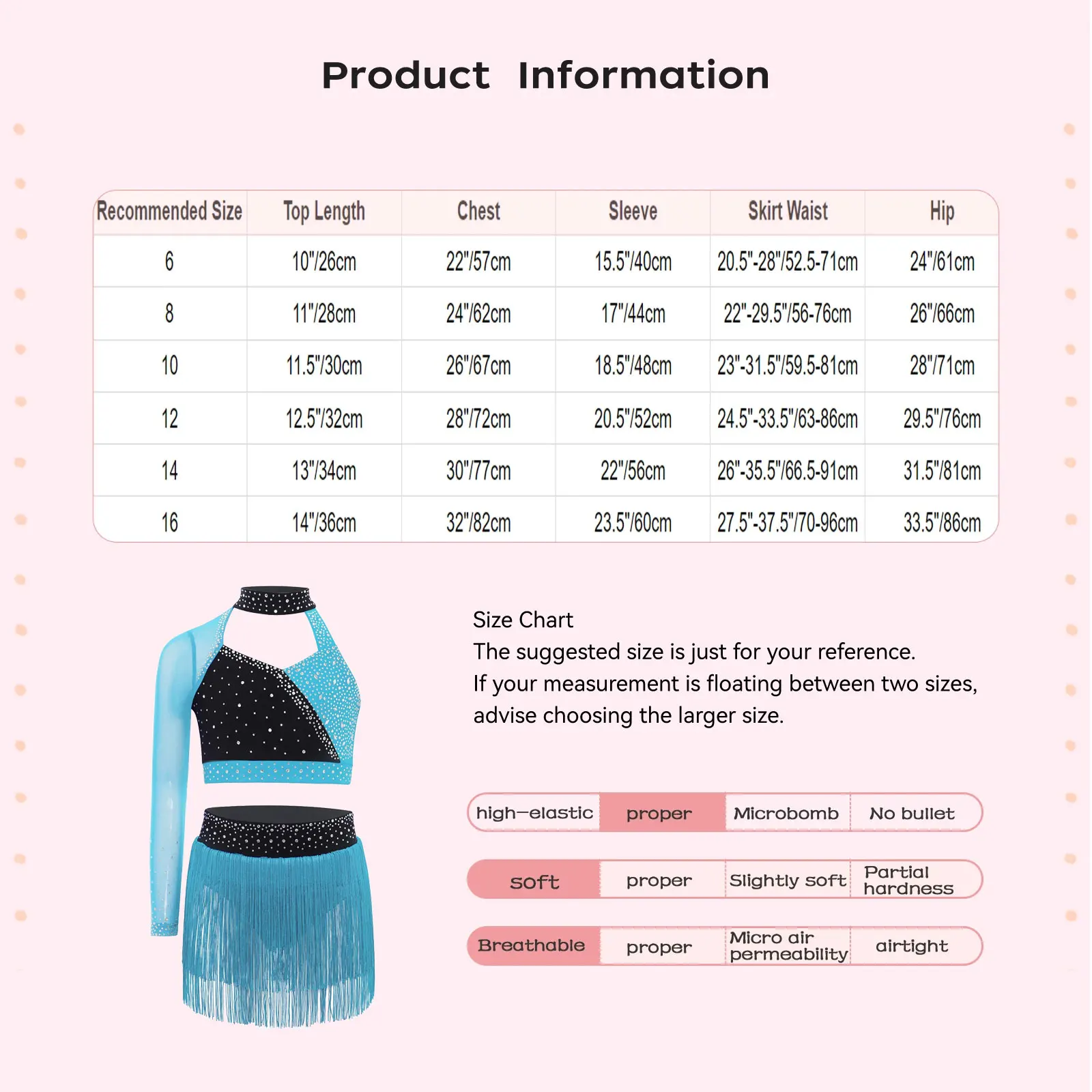 Novas meninas conjunto de dança latina roupas crianças dança latina cor bloco colheita topo + saia franjas cha rumba samba dança prática terno