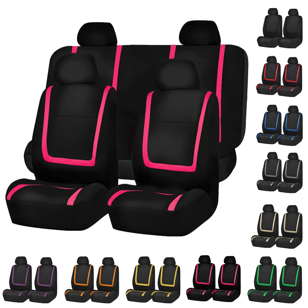 Fabric Car Seat Covers For Citroen C2 C3 C4 Cactus C5 C4 Picasso C6 DS3 DS4 DS5 Auto Seat Cushion Protection Cover Accessories