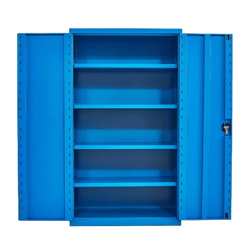 New Style Customized Workshop Storage Equipment Trolley  Swing Door Metal Garage  Cabinet Steel Tool Box