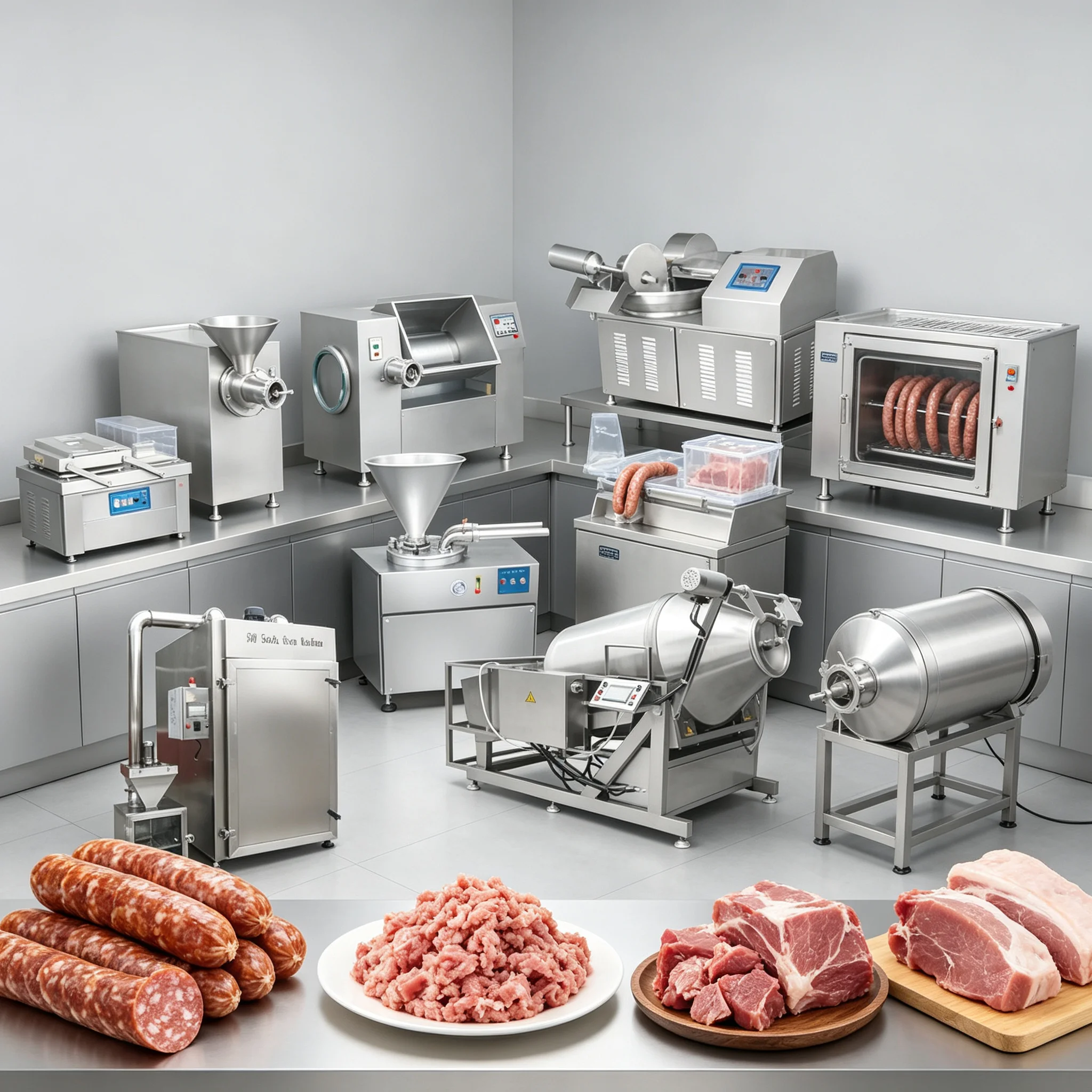 Tailor‑made Meat Sausage Manufacturing Setup Match Client’s Actual Raw Material And Output Requirement