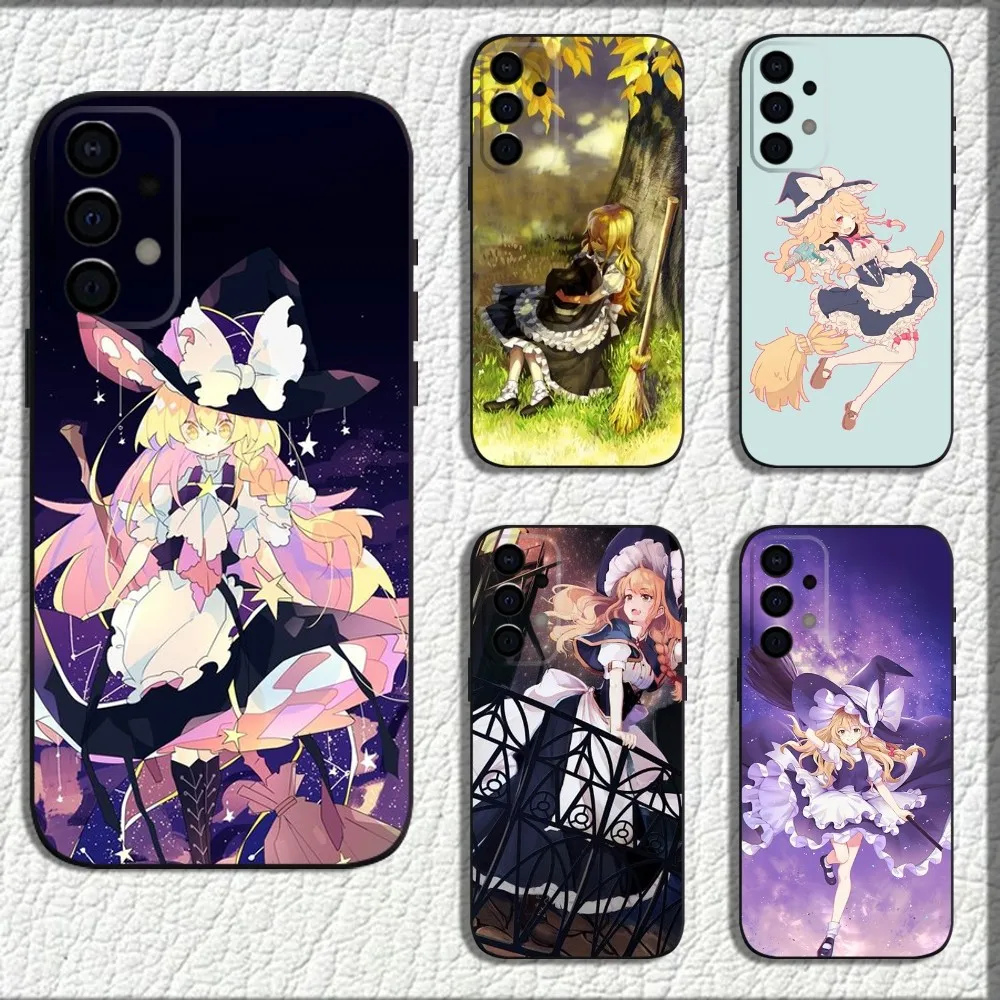 TouHou Marisa Cute Anime Phone Case For Samsung Galaxy A13,A21s,A22,A31,A32,A52,A53,A71,A80,A91 Soft Black Shell