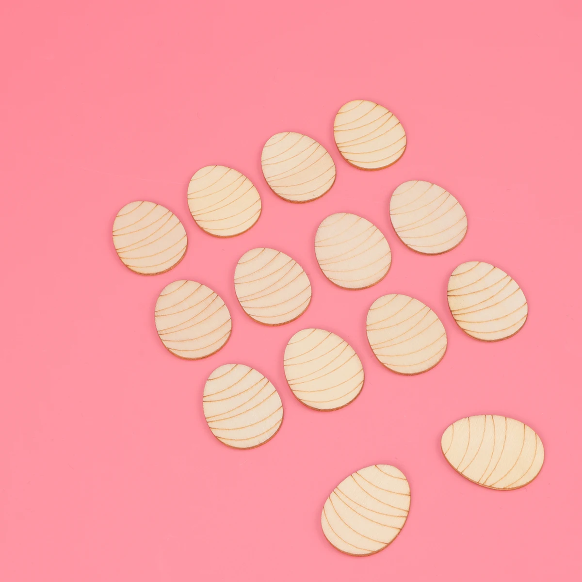 

50pcs Crafts Smooth Surface Holiday Decorations Easter naments DIY Projects Easter Wooden naments Sewing Accessories