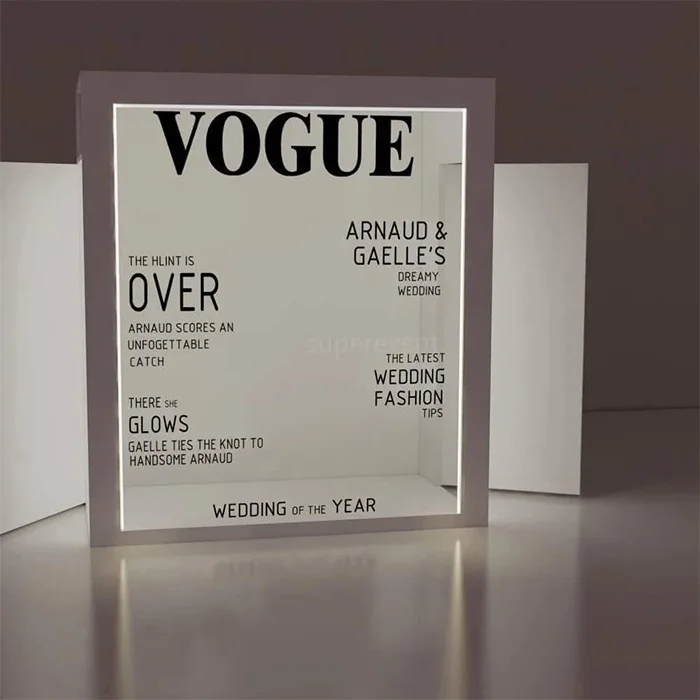 High Quality Magazine Box Photography Background Advertising Trade Show Vogue Magazine Photo Booth For Party Wedding Decoration