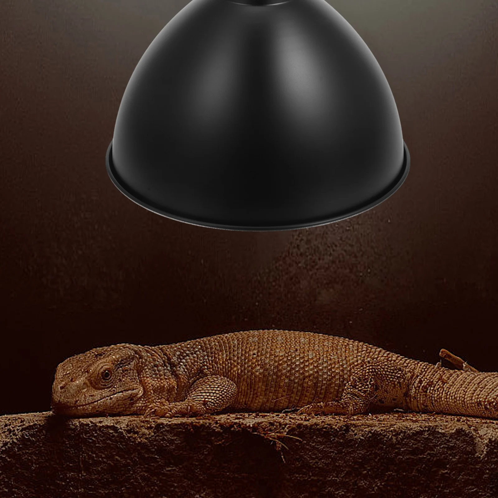 ボックスシェード ヒートランプ リフレクター 断熱材 メタルドーム テラリウムランプシェード ペットケージアクセサリー 爬虫類生息地照明 鉄製ランプ