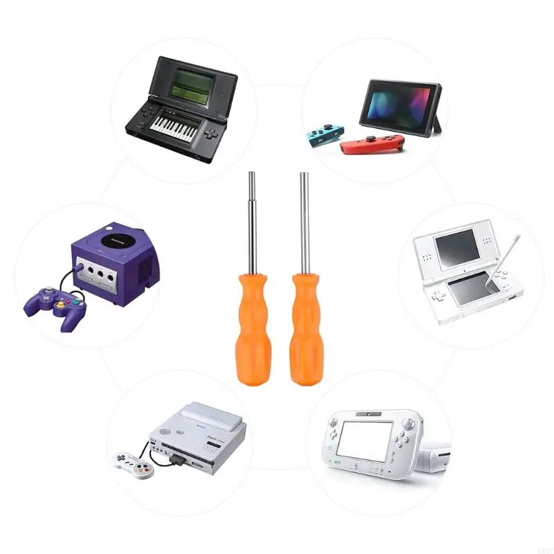 Y8AC 3,8 mm 4,5 mm Bit cacciavite sicurezza Bit N-GC N-ES N-64 S-gen Gamebit