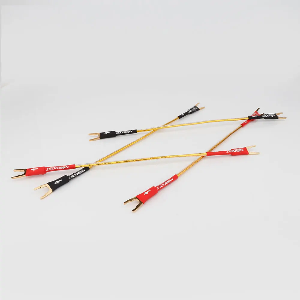 4 шт., кабель Nordost Odin Bridge, золотой акустический кабель, посеребренная перемычка, аудиокабель Y Spade Over Machine Line, акустический кабель Fever