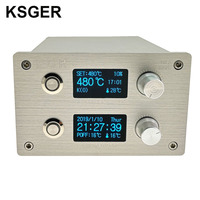 KSGER SMD Rework Soldering Station Hot Air T12 Iron 2 In 1 DIY Desoldering Kits Electric Controller OLED Welding Tools 700W
