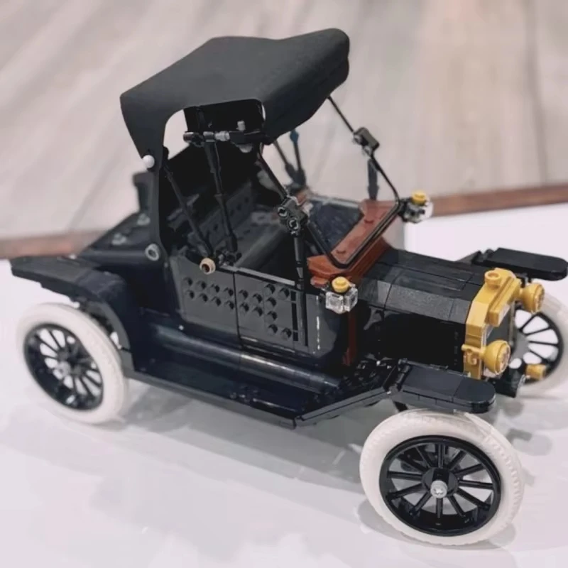 

New Arrival 1060PCS Convertible Retro Vintage Car Puzzle Model Toys 11376 Ford T Model Car Building Blocks for Holiday Gifts