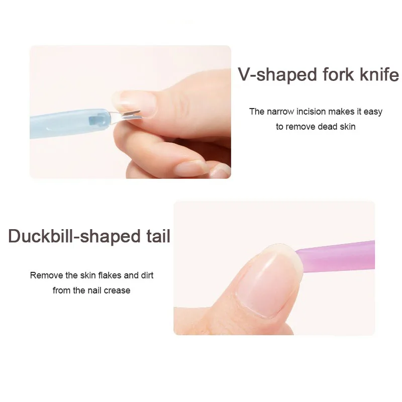 1 قطعة/5 قطعة انتهازي للبشرة مانيكير إهاب إخراج ملعقة دفع الأظافر أداة إزالة الجلد الميت العصي مانيكير SPT03