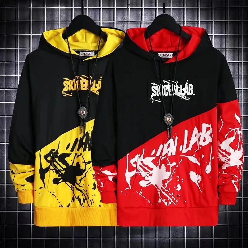 2024 neue japanische Herren Hip Hop Hoodie Herren trend ige Langarm Top Ins neue Herren lose Mantel trend ige Marke Hoodie Sportswear