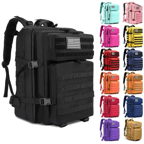 Imagen 2 del producto Mochila táctica Elite 50L/30L |   Mochila militar y trabajo más fuerte 3X |   Resistente y resistente |   Bolsa MOLLE Bug Out de 3 días