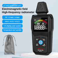 Mestek EMF Meter Electromagnetic High Frequency RF Electric Magnetic Field Radiation Detector Hygrometer Thermometer Dosimeter