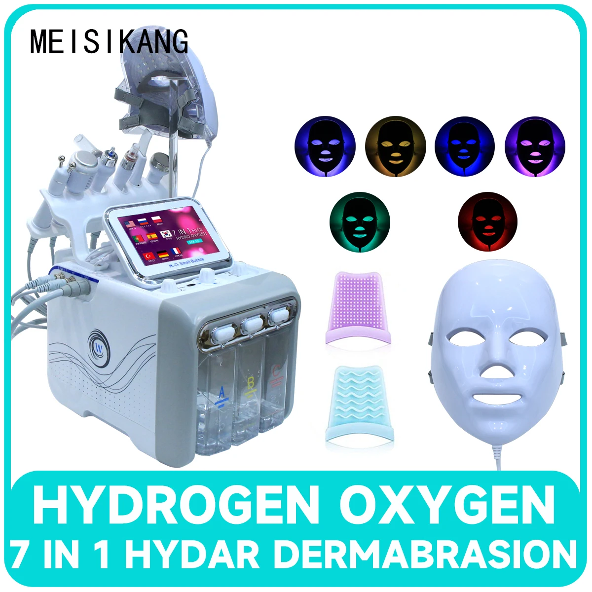 MEISIKANG Hydra Water Dermabrasion Facial Machine 7 IN 1 Skin Tightening Face Care  RF Facial Cleaning Hydro Beauty Instrument