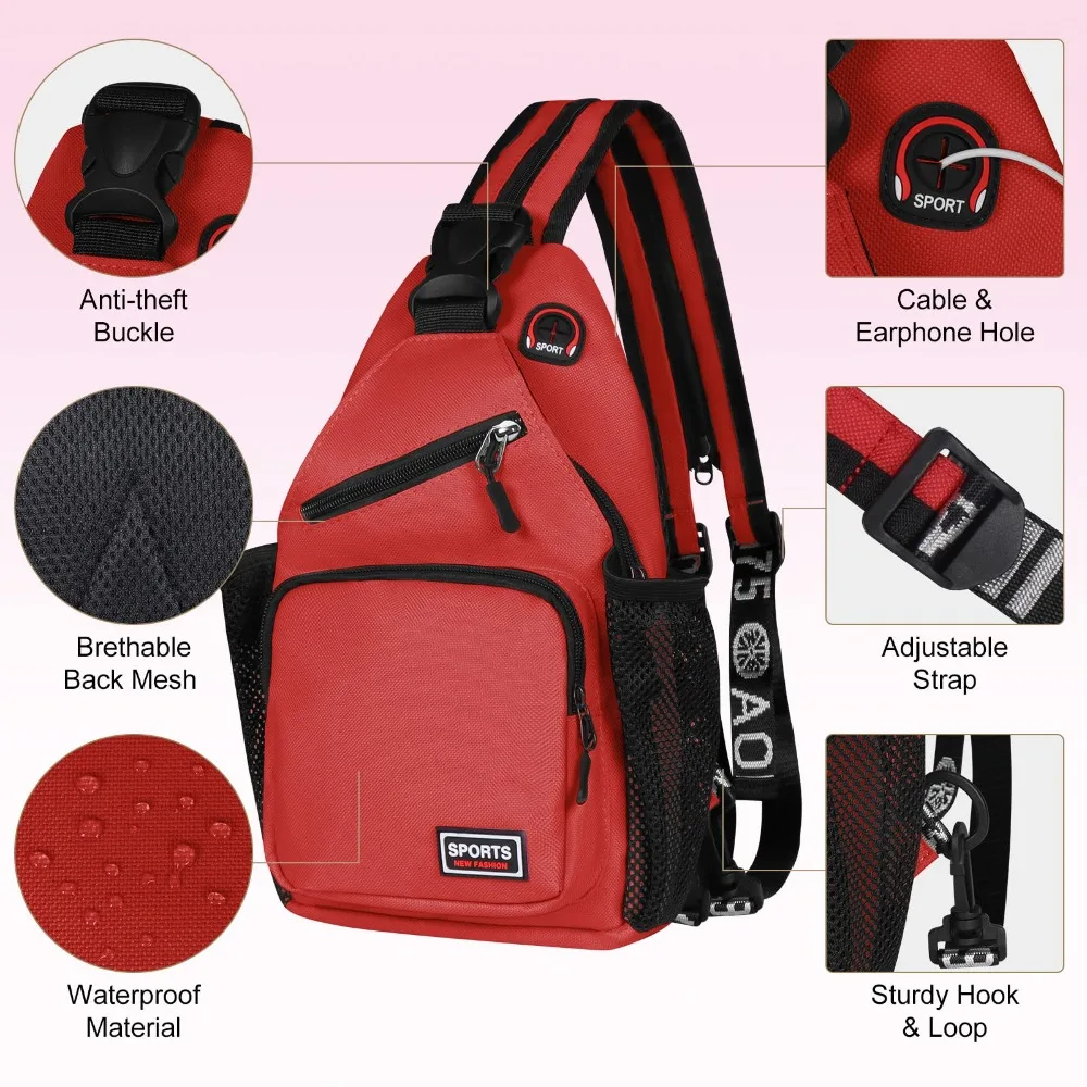 New Shoulder Bag Man 2025 Casual Chest Business Male MultiFunctional Women Backpack Cycling Sports Rucksack Travel Pack