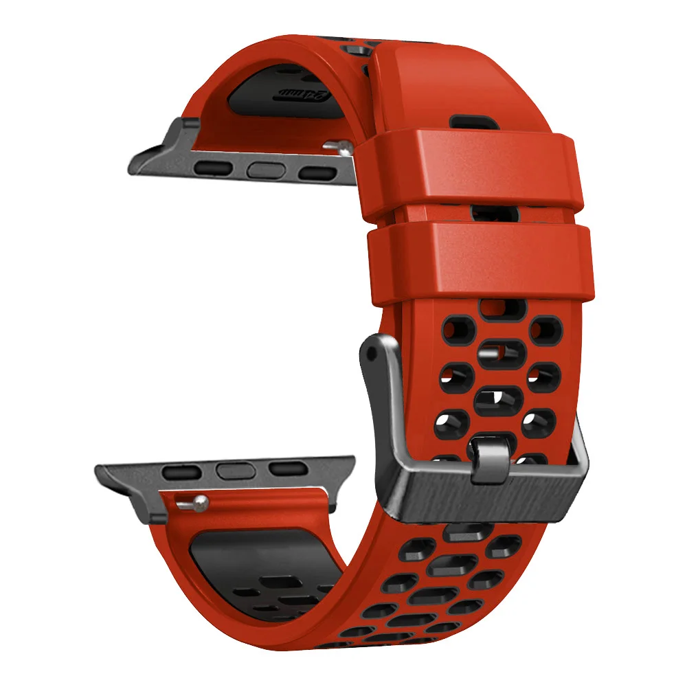 QCTOG Neues Silikon armband für Apple Watch Ultra 49mm Band se 8 7 45mm 41mm Uhren armband für iwatch Serie 6 5 4 3 44mm 42 mm40mm Band 8