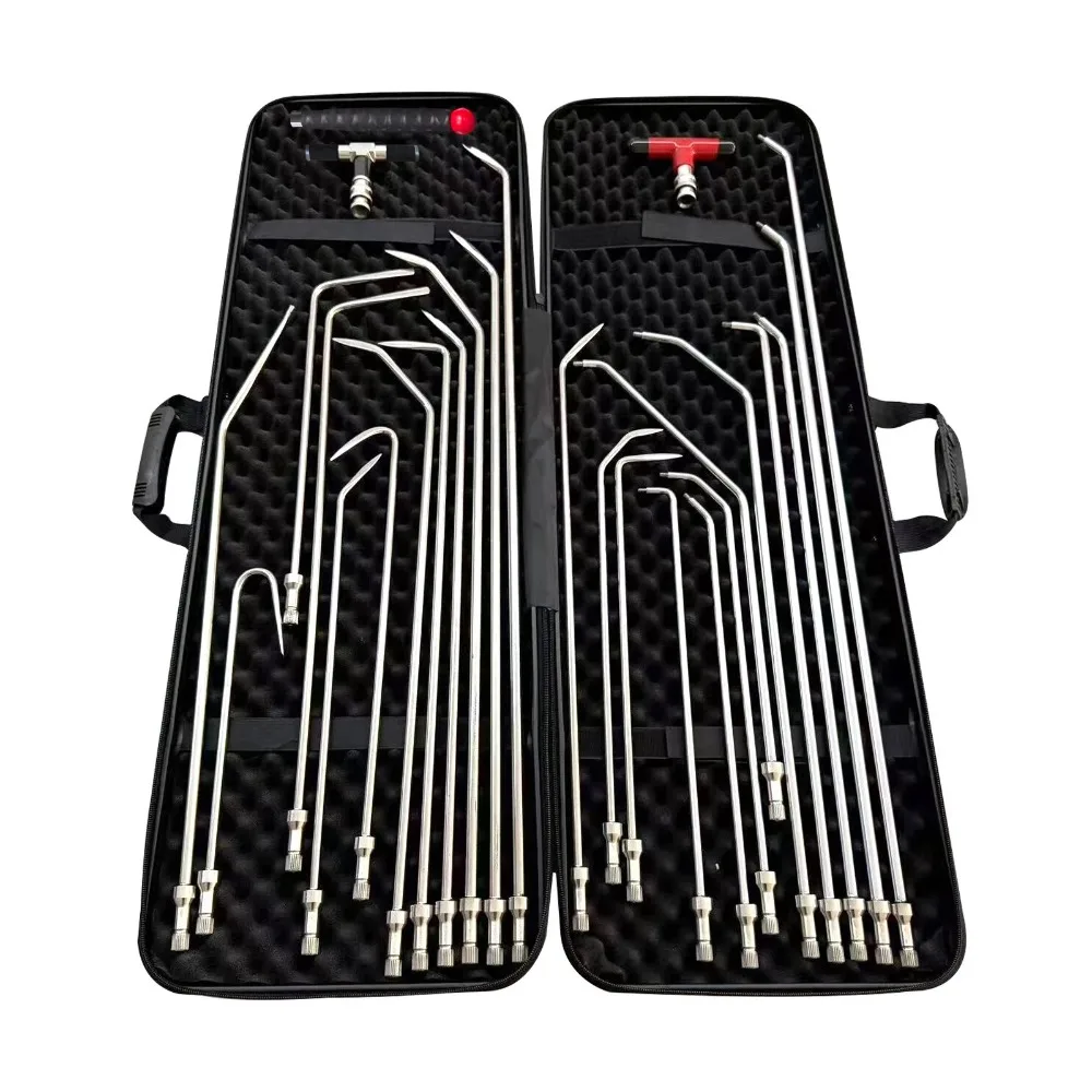 24 Pcs Dent Repair Pry Bar Kit, Paintless Dent Repair Tools for Vehicles with a Carrying Case